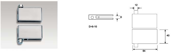 Glass Door Hinge-GH-HA-820